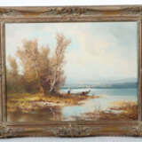 Wagner, Hans 1924 - ca. 1982, deutscher Maler. ''Fischer am Bergsee'',… - photo 2