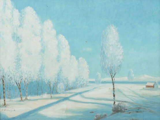 Winkelbock, A. Maler des 20. Jh.. ''Winterlandschaft'', schneebedeckte… - photo 1 Winkelbock, A. Maler des 20. Jh.. ''Winterlandschaft'', schneebedeckte… - photo 1