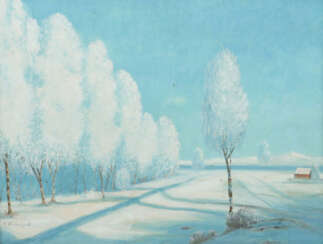 Winkelbock, A. Maler des 20. Jh.. ''Winterlandschaft'', schneebedeckte…