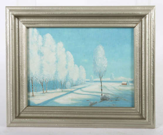 Winkelbock, A. Maler des 20. Jh.. ''Winterlandschaft'', schneebedeckte… - photo 2 Winkelbock, A. Maler des 20. Jh.. ''Winterlandschaft'', schneebedeckte… - photo 2