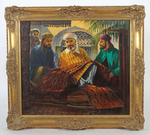 Arendt, Fred 1928 - 2014, deutscher Maler. ''Bem Teppichhändler'', meh… - photo 2 Arendt, Fred 1928 - 2014, deutscher Maler. ''Bem Teppichhändler'', meh… - photo 2