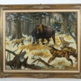 Arendt, Fred 1928 - 2014, deutscher Maler. ''Büffel von Wölfen umringt… - photo 2