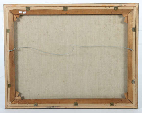 Maler des 20./21. Jh. ''Flusslandschaft'', an einer Brücke über einem … - photo 4