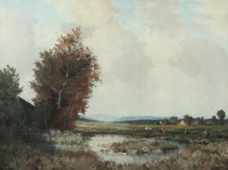 Sepp, F. Maler des 20./21. Jh.. ''Dachauer Moor'', Blick auf das Moor …