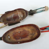 Zwei farbig bemalte Masken der Guro Elfenbeinküste, Holz geschnitzt, t… - Foto 3