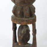 Orakelschale der Yoruba Nigeria, Holz, geschnitzt als Karyatidenbüste,… - Foto 2