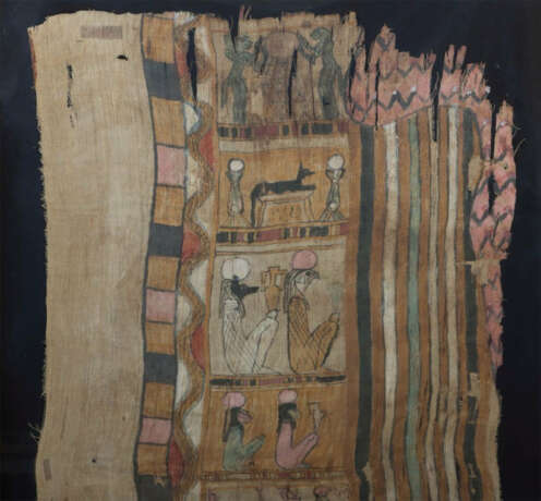 Mumientuch Saitisch, ca. 500 v. Chr., hochrechteckiges Fragment, geweb… - фото 3 Mumientuch Saitisch, ca. 500 v. Chr., hochrechteckiges Fragment, geweb… - фото 3