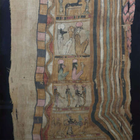 Mumientuch Saitisch, ca. 500 v. Chr., hochrechteckiges Fragment, geweb… - фото 4 Mumientuch Saitisch, ca. 500 v. Chr., hochrechteckiges Fragment, geweb… - фото 4