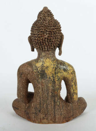 Buddha Shakyamuni Burma, 2. Hälfte 20. Jh., Metallguss, vergoldet, im … - фото 2