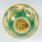 Schale mit Kranichen China, Porzellan, dünnwandig, kaiserliche Yongzhe… - Foto 3