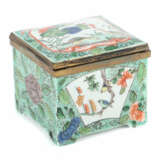 Tintenfass China, wohl späte Qing-Dynastie, Porzellan, polychrom bemal… - photo 1