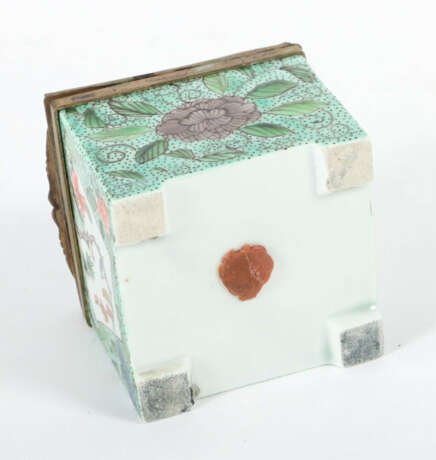 Tintenfass China, wohl späte Qing-Dynastie, Porzellan, polychrom bemal… - photo 4