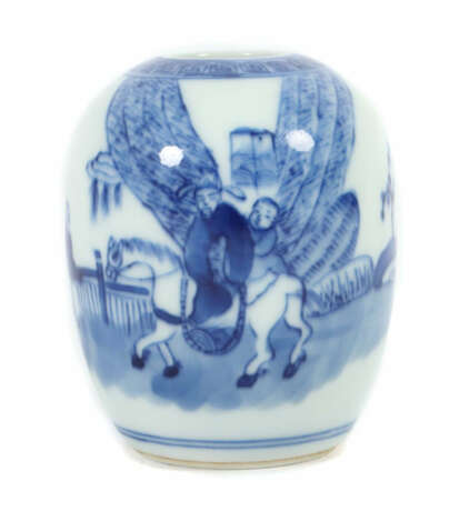 Miniaturvase China, Qing-Dynastie, Porzellan, blaue Unterglasurmalerei… - фото 1 Miniaturvase China, Qing-Dynastie, Porzellan, blaue Unterglasurmalerei… - фото 1