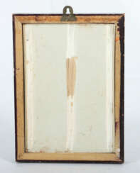 Fliesenbild China, wohl 20. Jh., Porzellan, glasiert, blaue Aufglasurm…