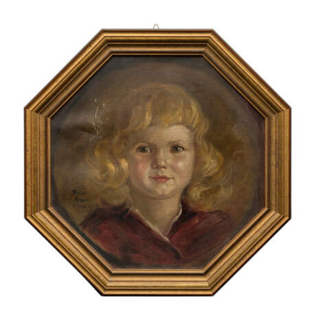 AICH, RICHARD (Geislingen 1886-1975), "Portrait eines blonden Kindes", - фото 1