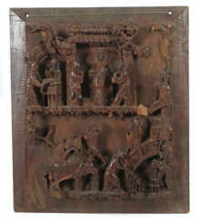 Schnitzfries als Rahmenfüllung China, wohl um 1700, Holz, in der Front…