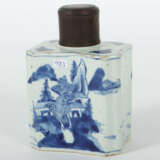 Teedose China, Qing-Dynastie, 19. Jh., Porzellan, blaues Unterglasurde… - photo 2