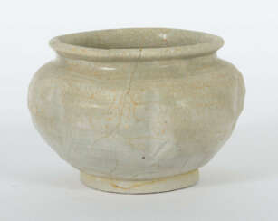 Kleine Vase China, Song-Dynastie, 960-1279, Steingut, beige-grauer Sch…