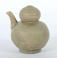 Weinkanne in Kürbisform China, Five-Dynastie, 907 - 960, Steingut, Yue…