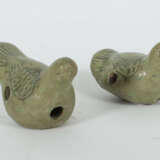 Vogelpaar China, Tang-Dynastie, 617 - 907, Steinzeug, hell- und dunkel… - фото 1