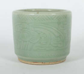 Topf China, Qing-Dynastie, 1644 - 1912, Steingut, beiger Scherben, sel…