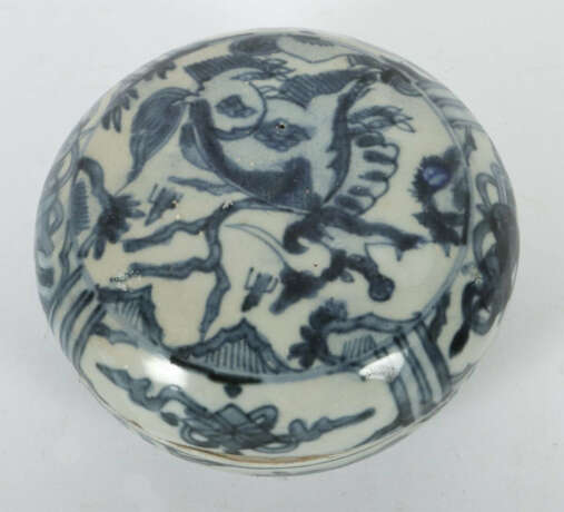 Deckeldose China, Ming-Dynastie, 1368 - 1644, Wanli-Periode, Steingut,… - photo 2
