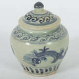 Kleine Deckelvase China, Ming-Dynastie, 1368 - 1644, Steingut, glasier… - photo 2