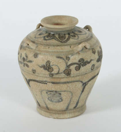 Vierhenkelvase China, Ming-Dynastie, 1368 - 1644, Steingut glasiert, b… - фото 2