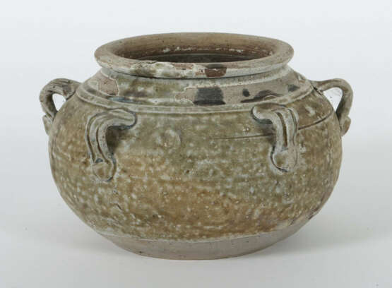 Henkeltopf China, Song-Dynastie, 960 - 1279, Steingut, zu 2/3 glasiert… - photo 1