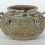 Henkeltopf China, Song-Dynastie, 960 - 1279, Steingut, zu 2/3 glasiert… - photo 1