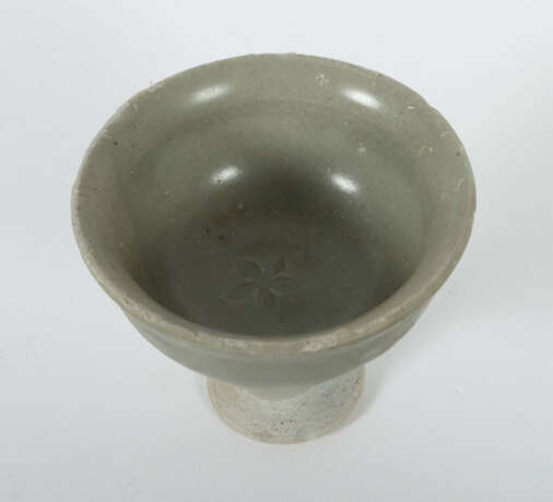 Weinbecher China, Song/Yuan-Dynastie, 960 - 1368, Steingut, beiger Sch… - Foto 2