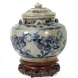 Ingwertopf China, wohl 17./18. Jh., Steingut, blaues Unterglasurdekor … - фото 1