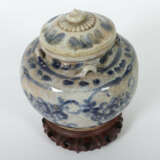 Ingwertopf China, wohl 17./18. Jh., Steingut, blaues Unterglasurdekor … - фото 2