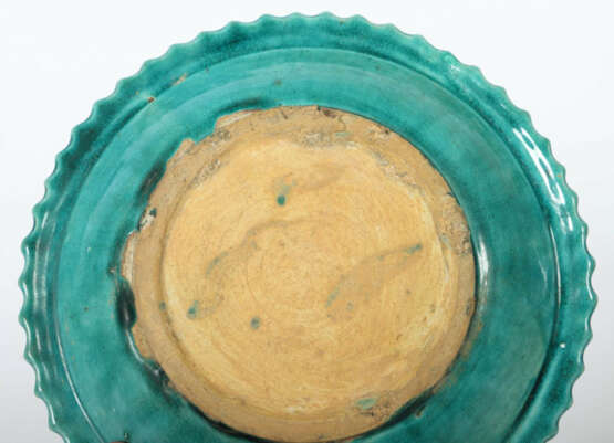 Zierschale mit Drache und Phönix China, 18./19. Jh., Keramik, beiger S… - Foto 3