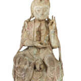 Guanyin China, 18./19. Jh., Holz, vollplastisch geschnitzt, Reste eine… - фото 1