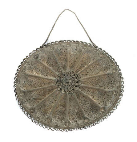 Spiegel mit filigraner Silberarbeit Wohl Indien/Kaschmir, 19./20. Jh.,… - Foto 1 Spiegel mit filigraner Silberarbeit Wohl Indien/Kaschmir, 19./20. Jh.,… - Foto 1