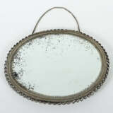 Spiegel mit filigraner Silberarbeit Wohl Indien/Kaschmir, 19./20. Jh.,… - Foto 2