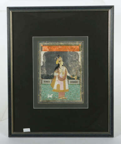 Miniatur des Prinz Sha Shuja Indien, Rajasthan, 18./19. Jh., Gouache a… - photo 2 Miniatur des Prinz Sha Shuja Indien, Rajasthan, 18./19. Jh., Gouache a… - photo 2