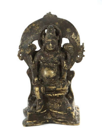 Javanese vierarmige Shiva Indonesien, um 1300, Bronze, im Majapahit-St… - photo 1
