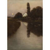 MAUCH, C., wohl Carl (1854-1913), "Sonnenuntergang am Kanal", - photo 1