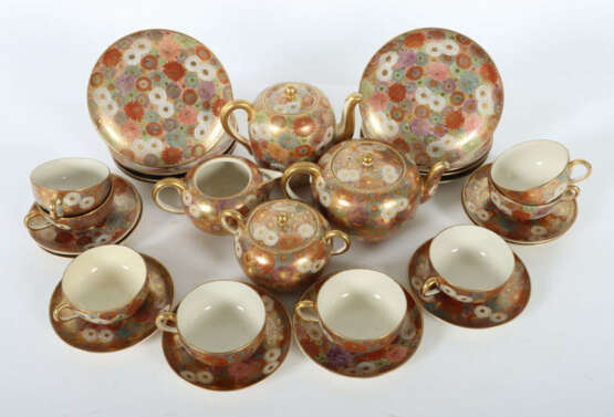 Satsuma Kaffee-/Teeservice für 8 Personen Japan, 1. Hälfte 20. Jh., Ke… - photo 2