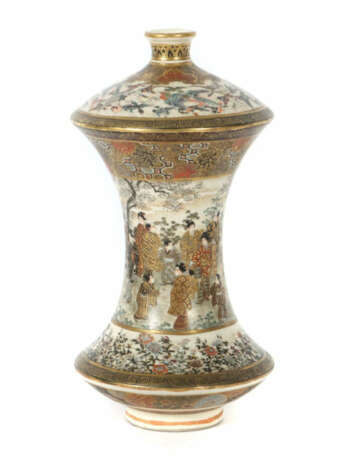 Feine Satsuma-Spindelvase Japan, Mitte 20. Jh., Matsuyama-Manufakturma… - фото 1