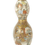 Satsuma-Kalebassenvase Japan, 19./20. Jh., Keramik, vollflächig polych… - фото 1