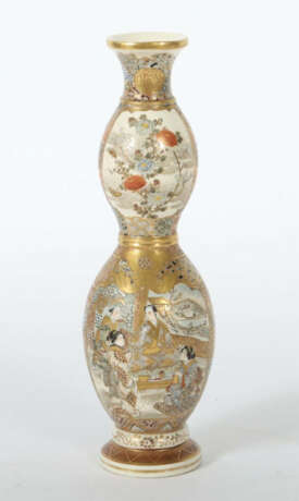 Satsuma-Kalebassenvase Japan, 19./20. Jh., Keramik, vollflächig polych… - фото 2 Satsuma-Kalebassenvase Japan, 19./20. Jh., Keramik, vollflächig polych… - фото 2