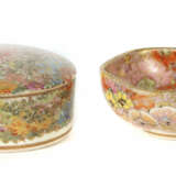 Millefiori Satsuma Schale & Deckeldose Japan, Mitte 20. Jh., zwei vers… - photo 1