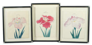 3 Farbholzschnitte Japanische Schule, um 1910, Farbholzschnitt auf Rei…