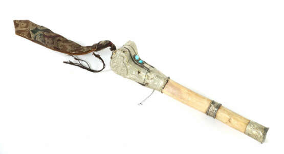 Kangling Knochentrompete Nepal, Mitte 20. Jh., Knochen, gehöhlt mit zw… - photo 1