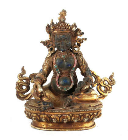 Jambala Nepal, 19./20. Jh., feuervergoldete Bronze, Gesicht, Korpus un… - photo 1 Jambala Nepal, 19./20. Jh., feuervergoldete Bronze, Gesicht, Korpus un… - photo 1