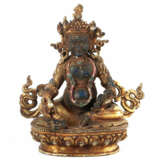 Jambala Nepal, 19./20. Jh., feuervergoldete Bronze, Gesicht, Korpus un… - photo 1