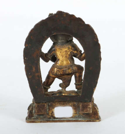 Miniatur des Black Jambala Tibet, 18. Jh., Bronze, vergoldet, mit eing… - photo 2 Miniatur des Black Jambala Tibet, 18. Jh., Bronze, vergoldet, mit eing… - photo 2